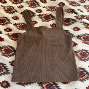 BROWN TANK TOP